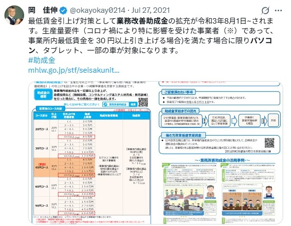 業務改善助成金