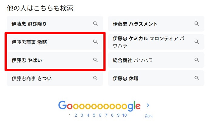 伊藤忠商事/激務・やばい