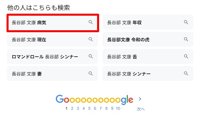 長谷部文康／病気